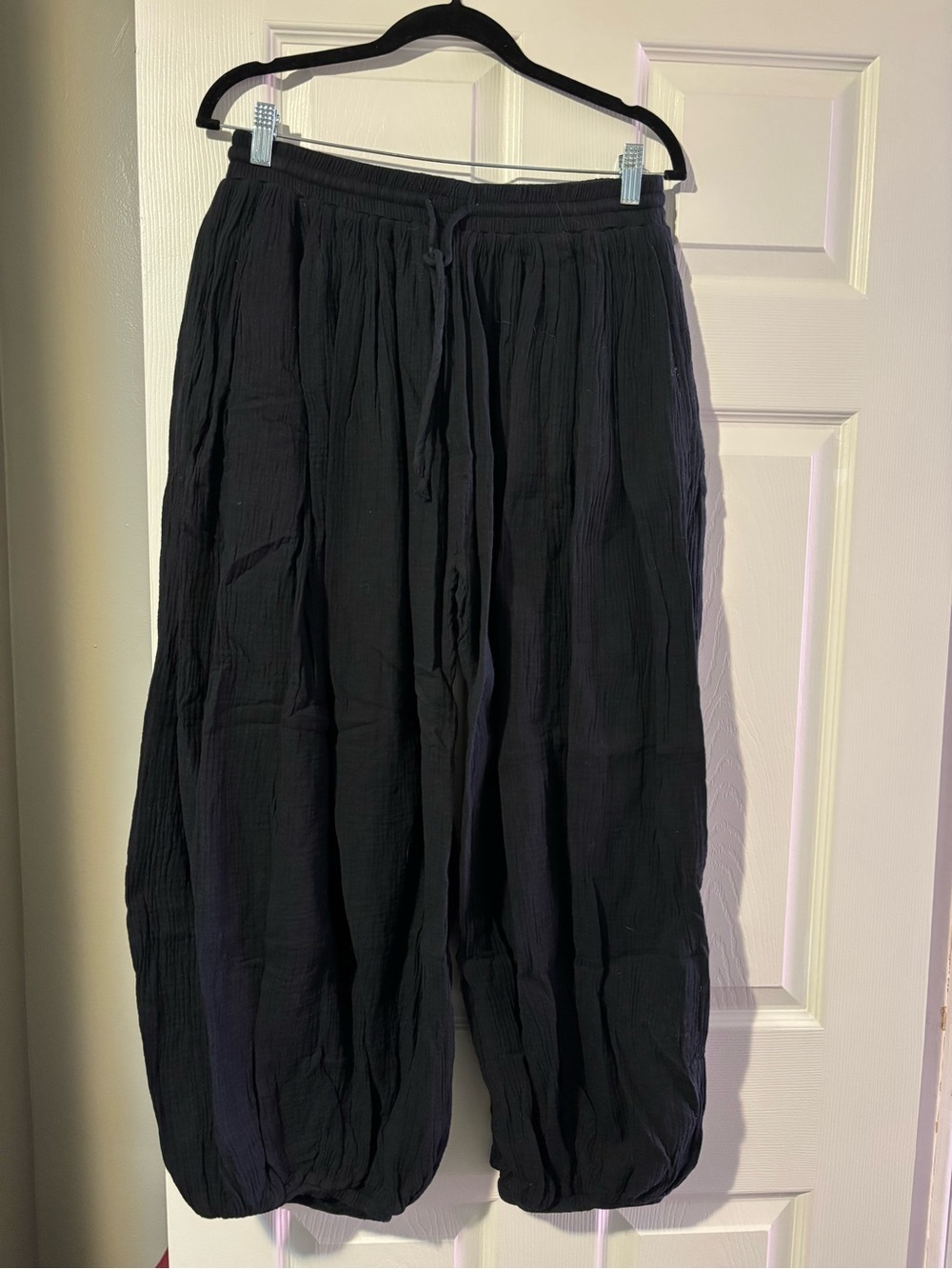 Black Drawstring Lounge Pants